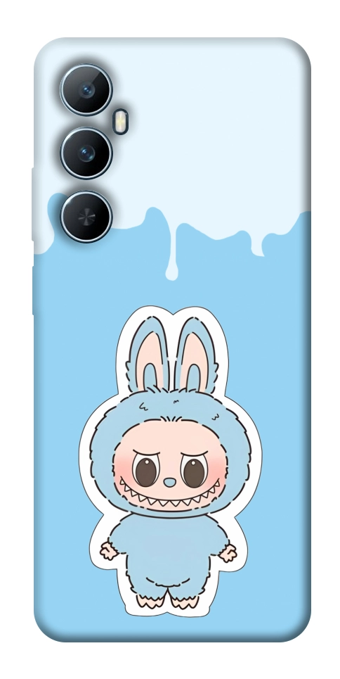 Чохол Labubu blue для Realme C65 4G
