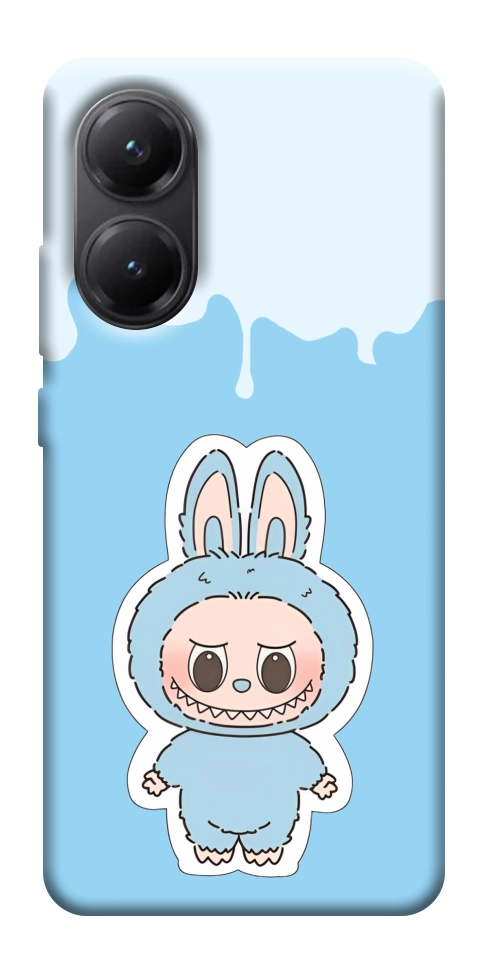 Чехол Labubu blue для Xiaomi Poco X7 Pro