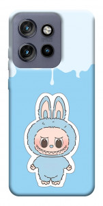 Чохол Labubu blue для Motorola Edge 50 Neo