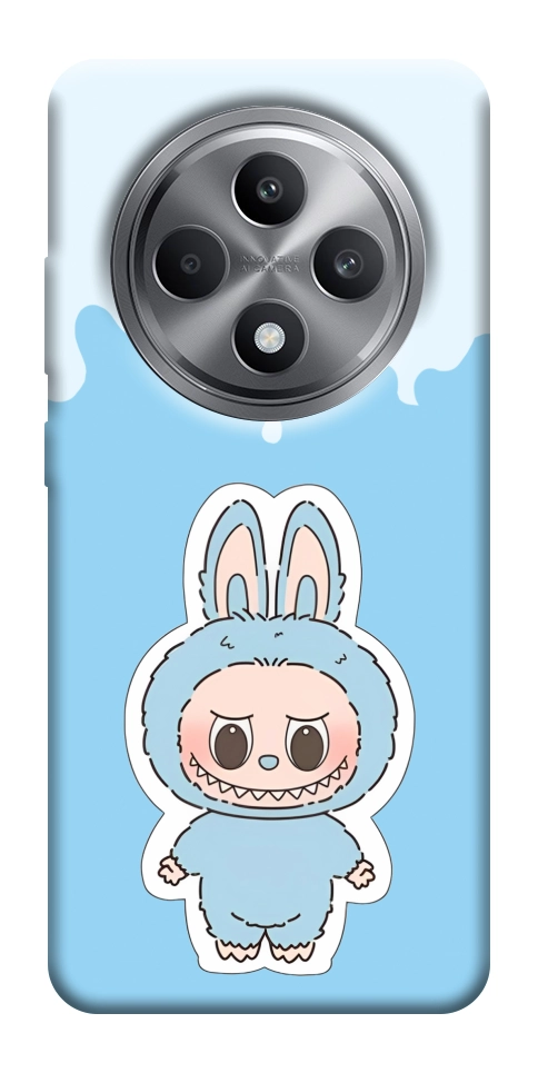 Чехол Labubu blue для Oppo Reno 12 F 4G