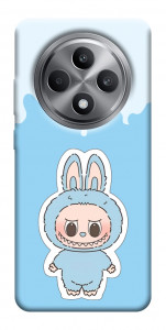 Чохол Labubu blue для Oppo Reno 12 F 4G