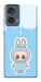 Чехол Labubu blue для Motorola Edge 50 Fusion