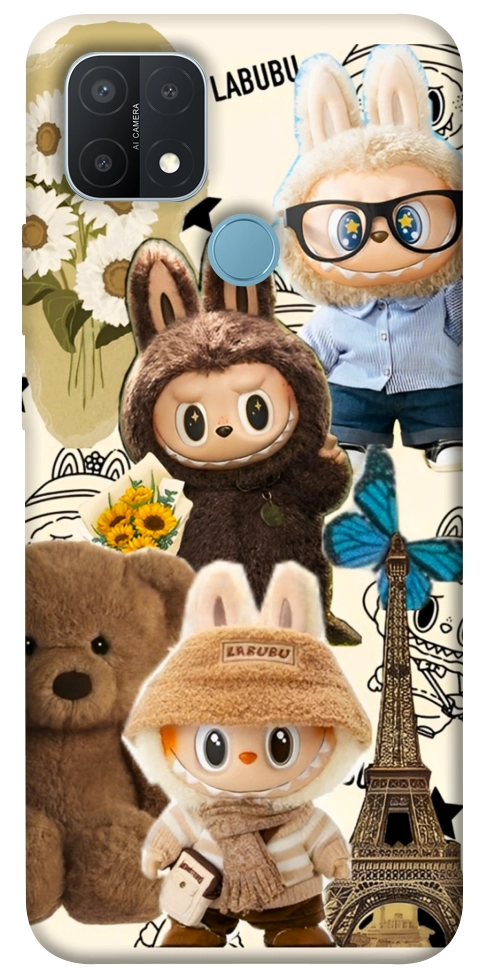 Чехол Labubu mood для Oppo A15