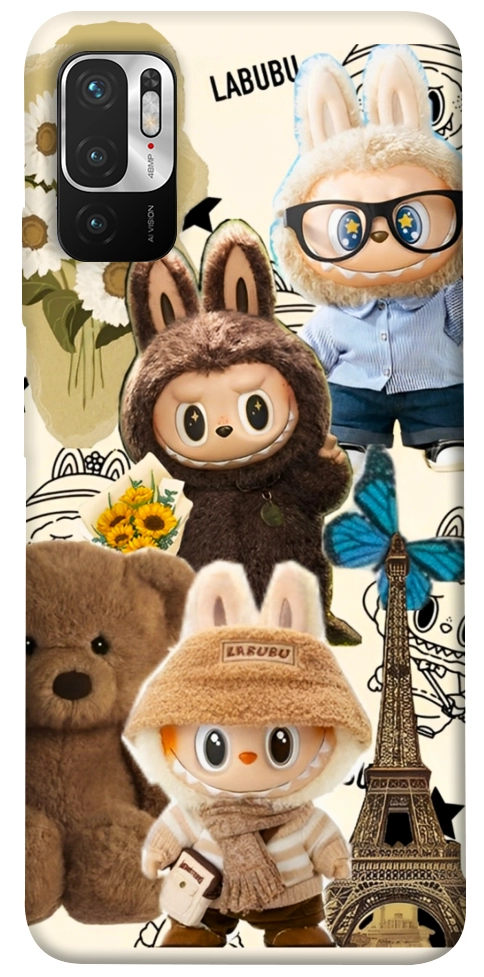 Чехол Labubu mood для Xiaomi Redmi Note 10 5G