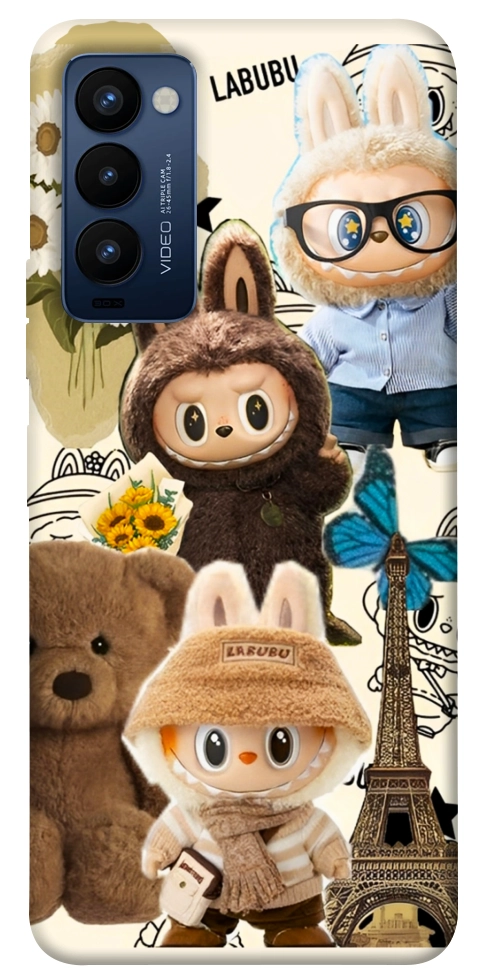 Чехол Labubu mood для TECNO Camon 18