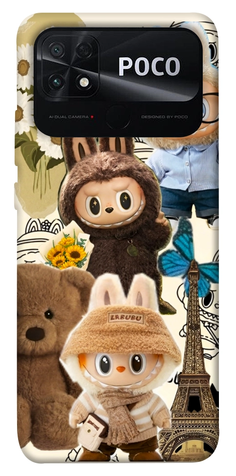 Чохол Labubu mood для Xiaomi Poco C40