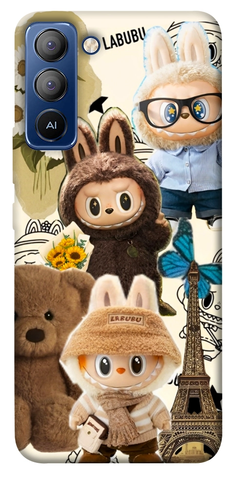 Чехол Labubu mood для TECNO Pop 5 Pro