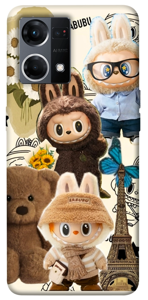 Чохол Labubu mood для Oppo Reno 7 4G