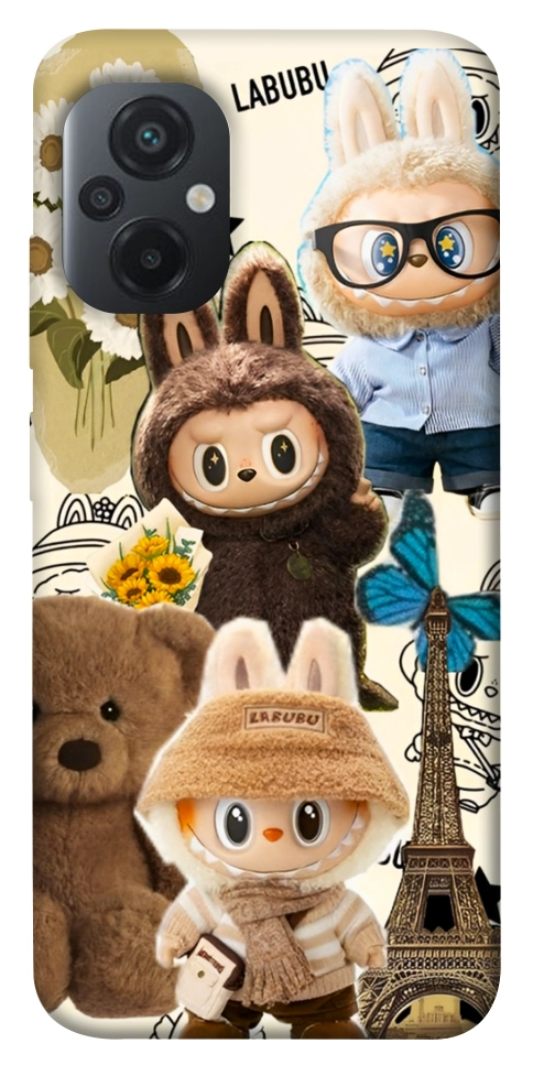 Чохол Labubu mood для Xiaomi Poco M5