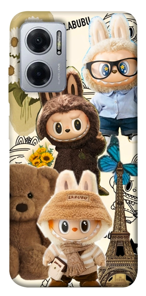 Чехол Labubu mood для Xiaomi Redmi Note 11E