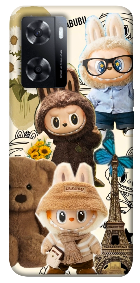 Чохол Labubu mood для Oppo A77s