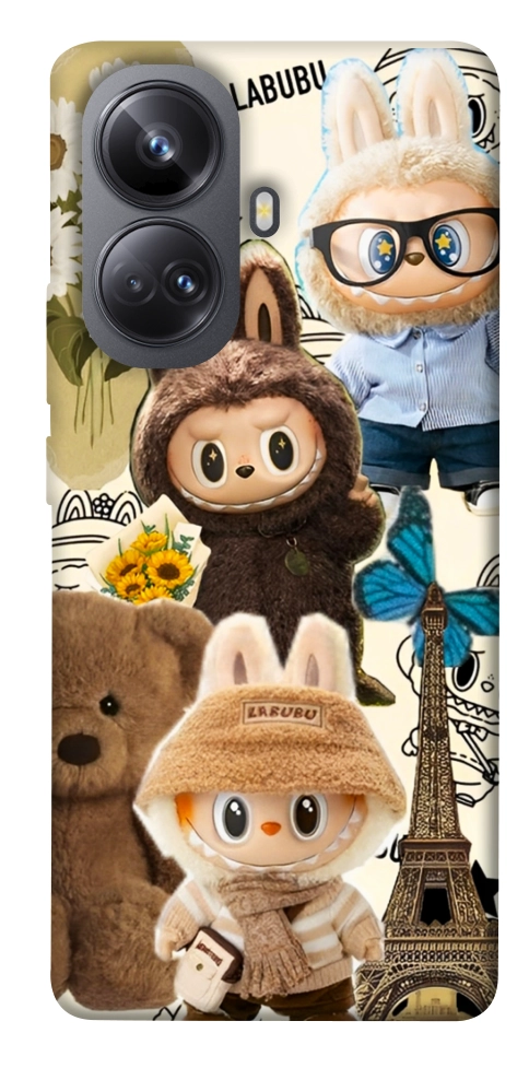 Чехол Labubu mood для Realme 10 Pro+