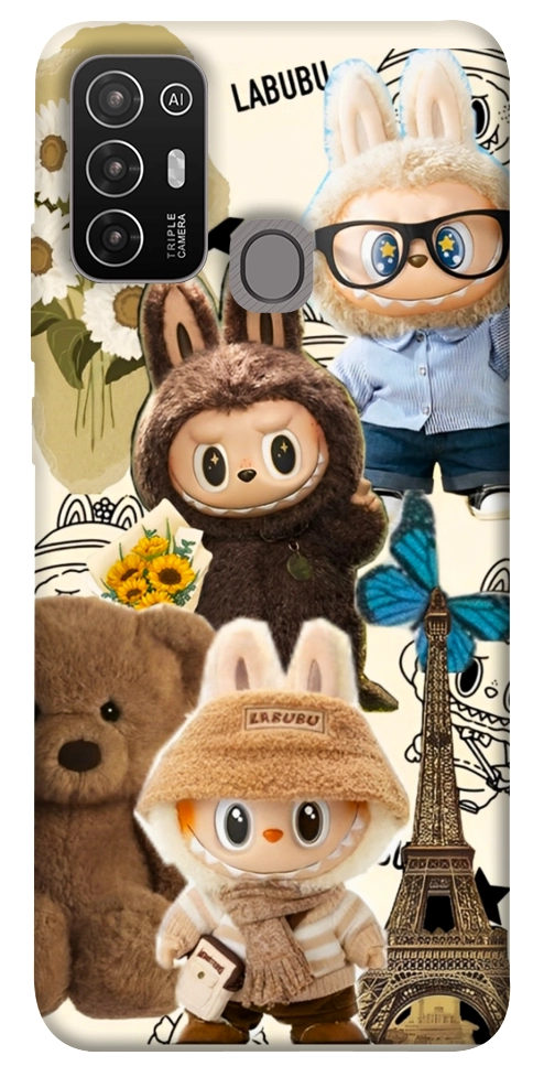 Чехол Labubu mood для ZTE Blade A52