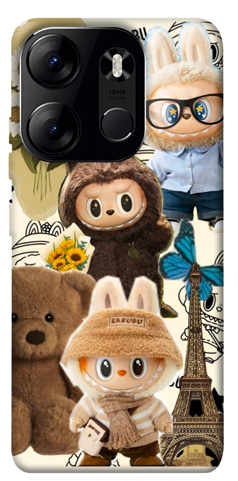 Чохол Labubu mood для Tecno Spark Go 2023