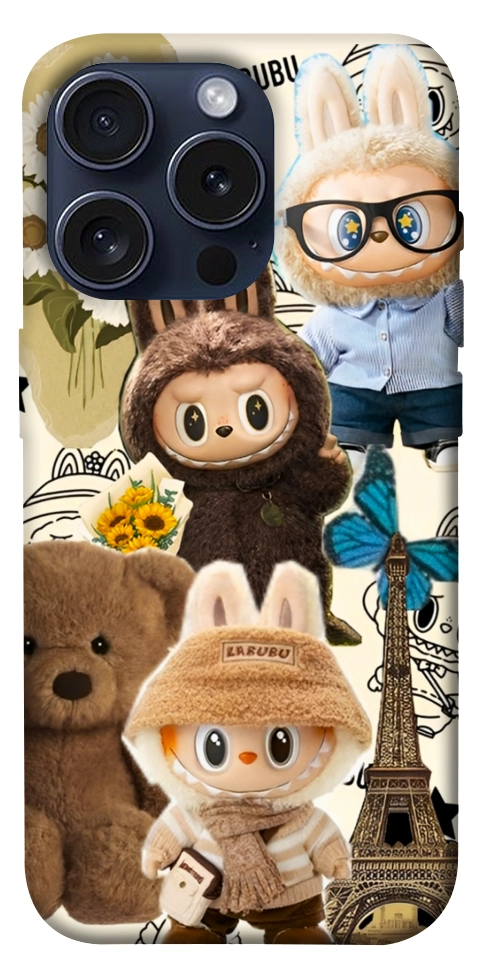 Чехол Labubu mood для iPhone 15 Pro