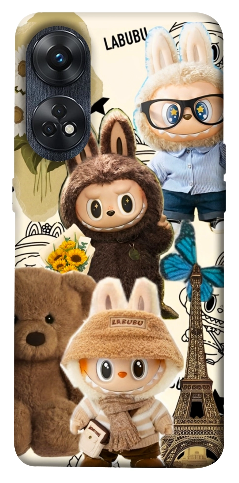 Чехол Labubu mood для Oppo Reno 8 T 4G