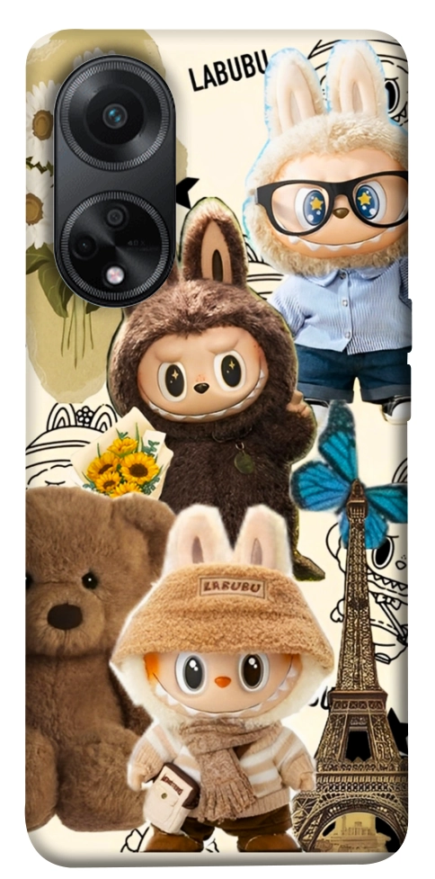 Чехол Labubu mood для Oppo A58 4G