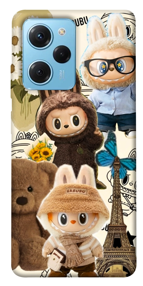 Чехол Labubu mood для Xiaomi Poco X5 Pro 5G