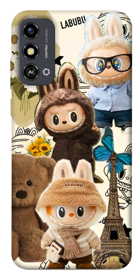 Чехол Labubu mood для ZTE Blade A53