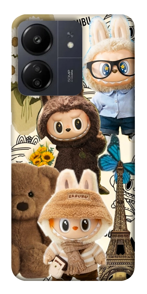 Чехол Labubu mood для Xiaomi Redmi 13C