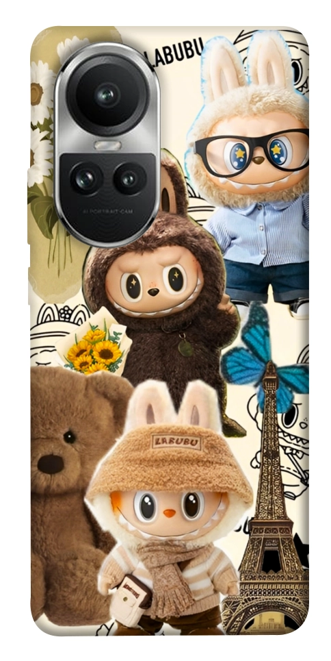 Чехол Labubu mood для Oppo Reno 10
