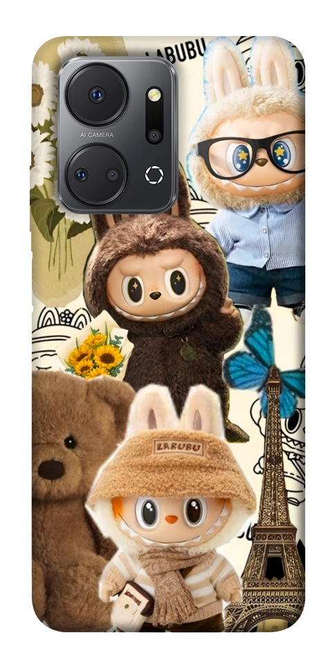 Чехол Labubu mood для Huawei Honor X7a
