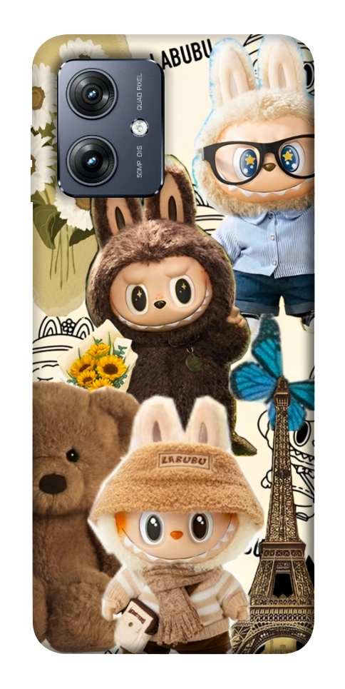 Чохол Labubu mood для Motorola Moto G54