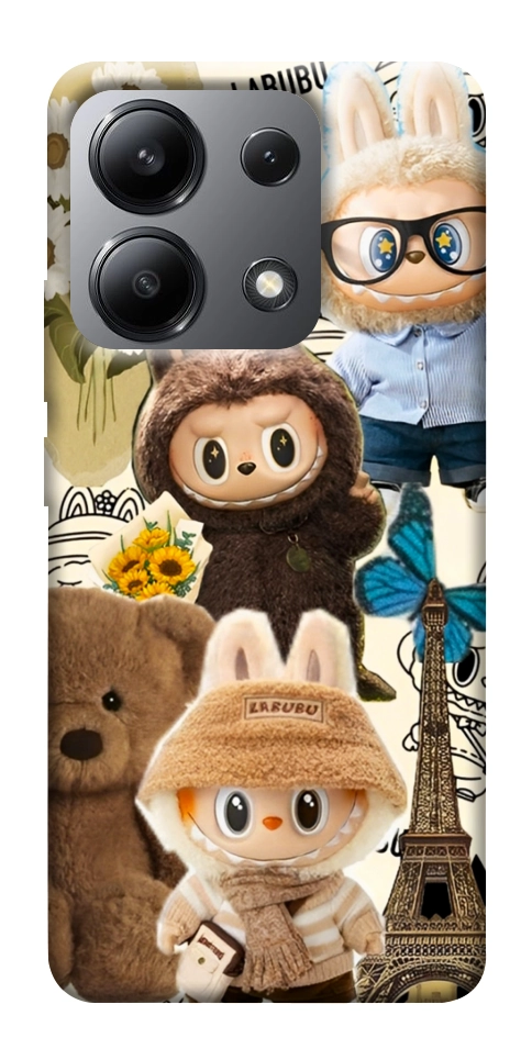 Чехол Labubu mood для Xiaomi Redmi Note 13 4G