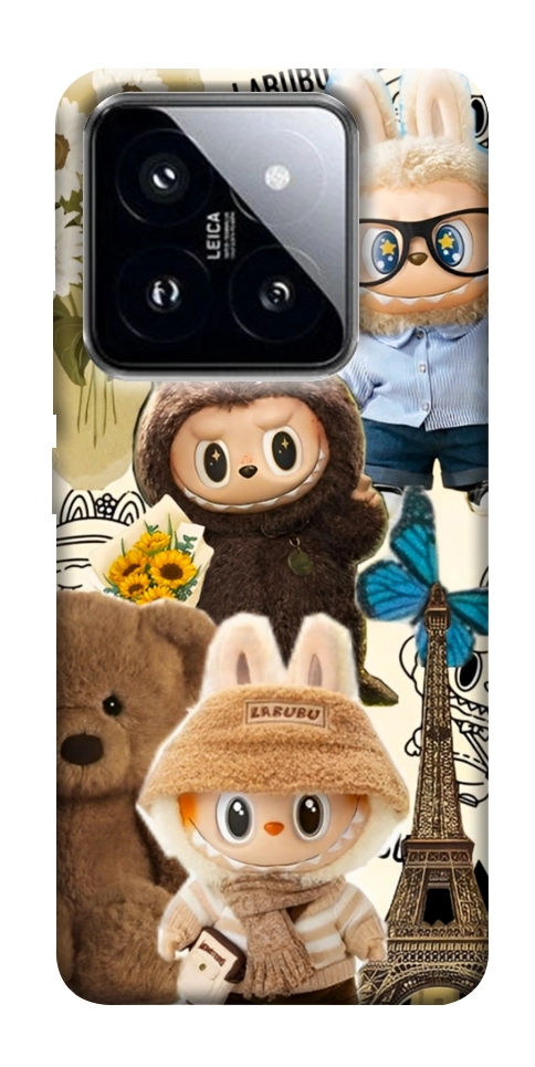 Чехол Labubu mood для Xiaomi 14 Pro