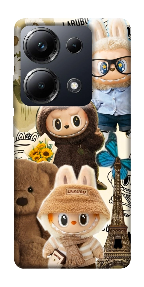 Чехол Labubu mood для Xiaomi Poco M6