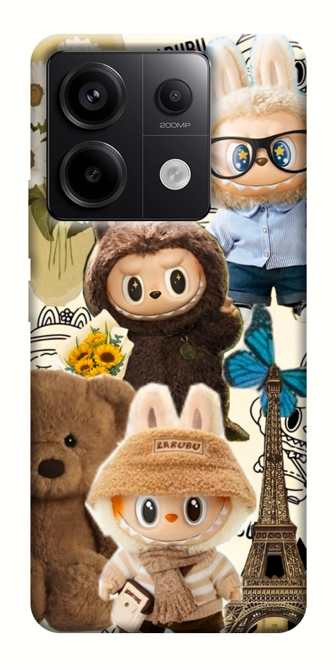 Чехол Labubu mood для Xiaomi Redmi Note 13 Pro 4G