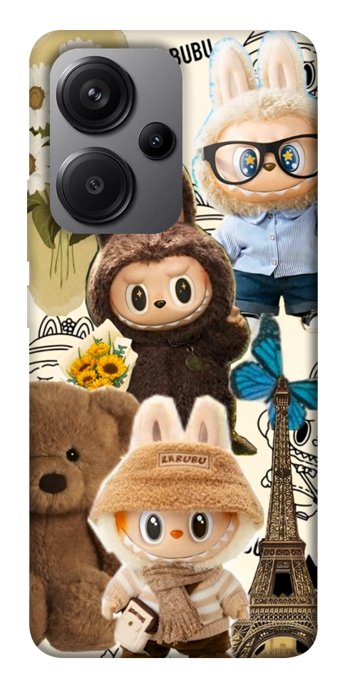 Чохол Labubu mood для Xiaomi Redmi Note 13 Pro+