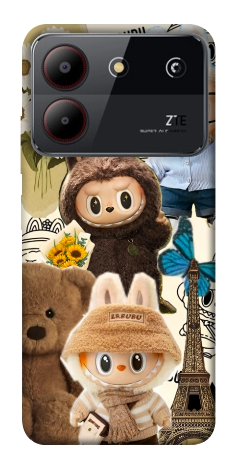 Чехол Labubu mood для ZTE Blade A54 4G