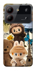 Чехол Labubu mood для ZTE Blade A54 4G