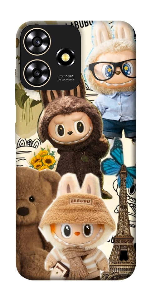 Чехол Labubu mood для ZTE Blade A73 4G
