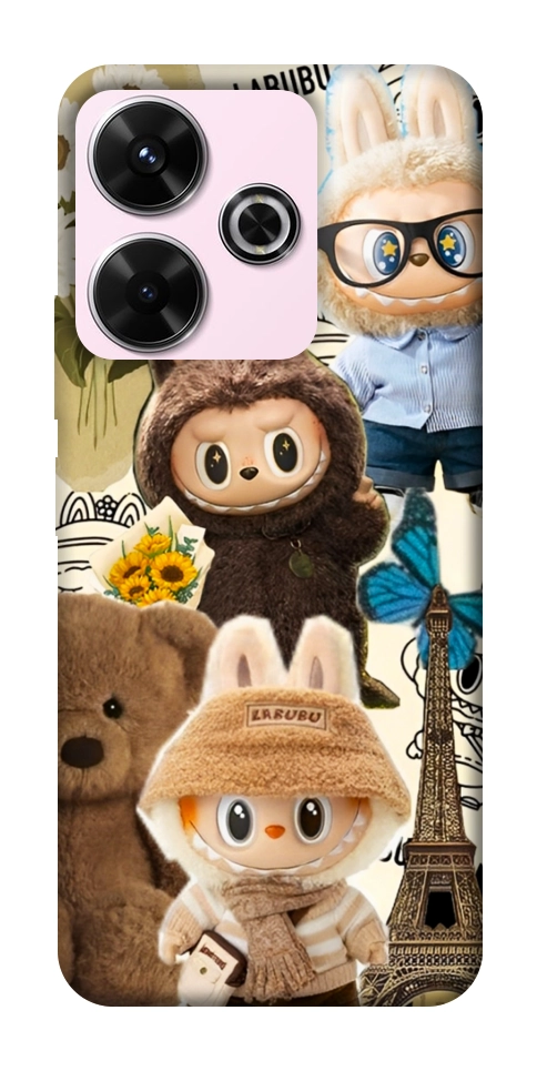 Чехол Labubu mood для Xiaomi Redmi 13 4G