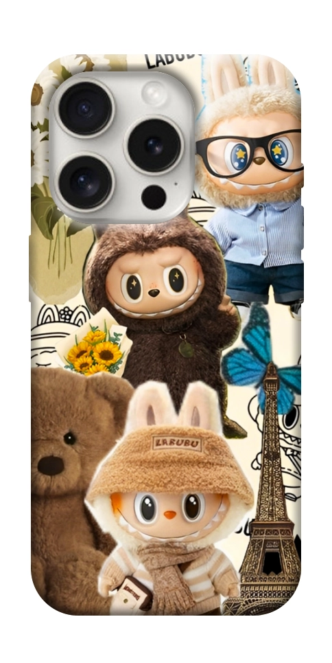Чехол Labubu mood для iPhone 16 Pro