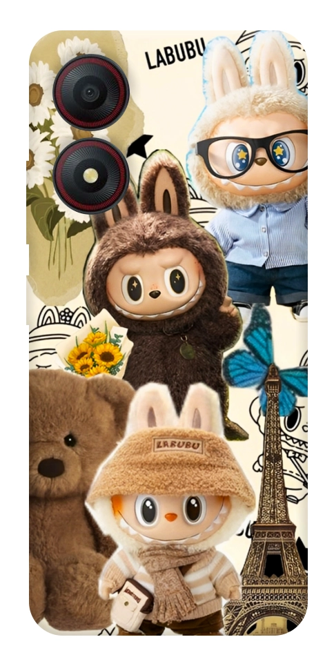 Чехол Labubu mood для ZTE Blade A34 4G