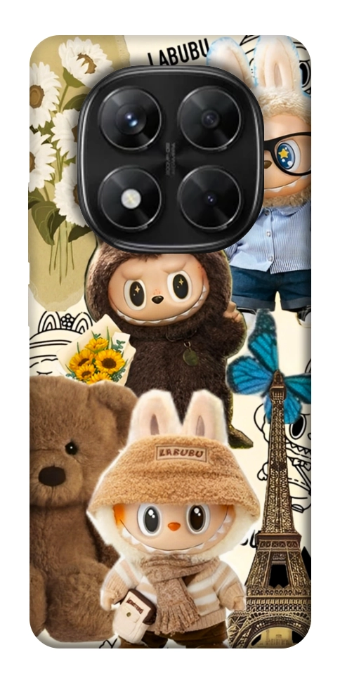 Чохол Labubu mood для Xiaomi Redmi Note 14 Pro 5G