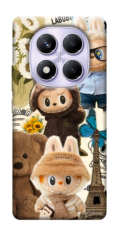 Чехол Labubu mood для Xiaomi Poco X7