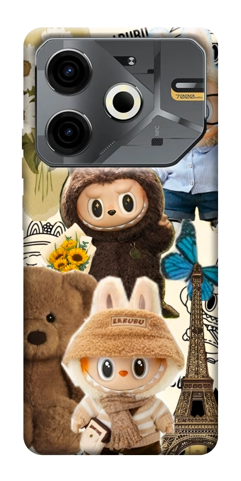 Чехол Labubu mood для TECNO Pova 6 Neo (LI6)