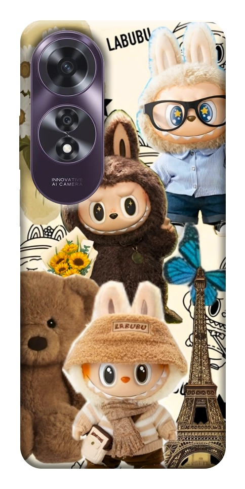 Чехол Labubu mood для Oppo A60 4G