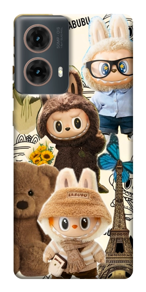 Чехол Labubu mood для Motorola Moto G85