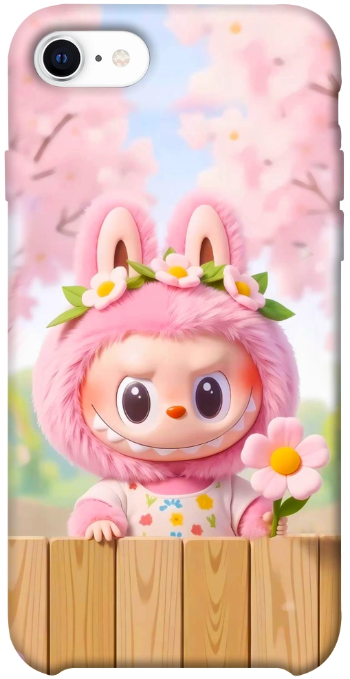 Чехол Labubu flower для iPhone SE (2020)