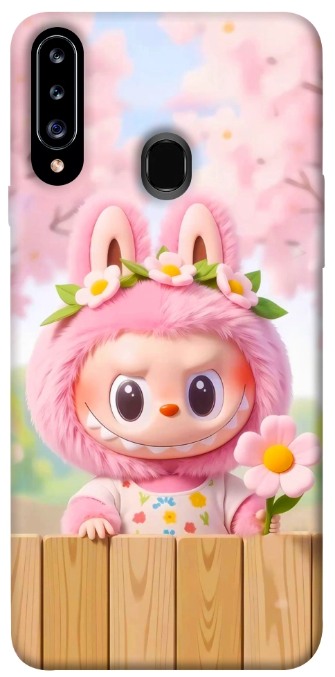 Чехол Labubu flower для Galaxy A20s (2019)
