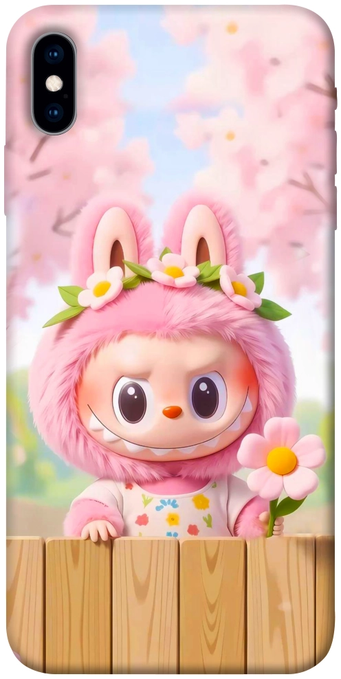 Чехол Labubu flower для iPhone XS