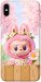 Чехол Labubu flower для iPhone XS