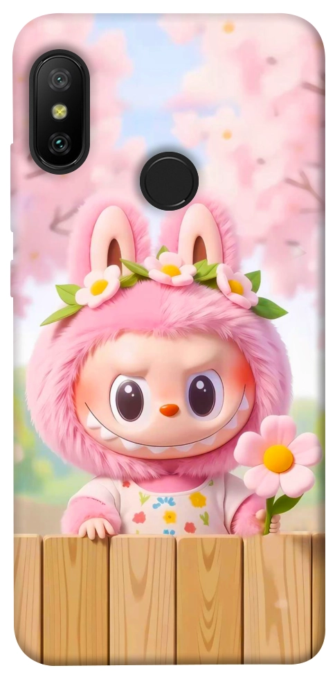 Чохол Labubu flower для Xiaomi Redmi 6 Pro