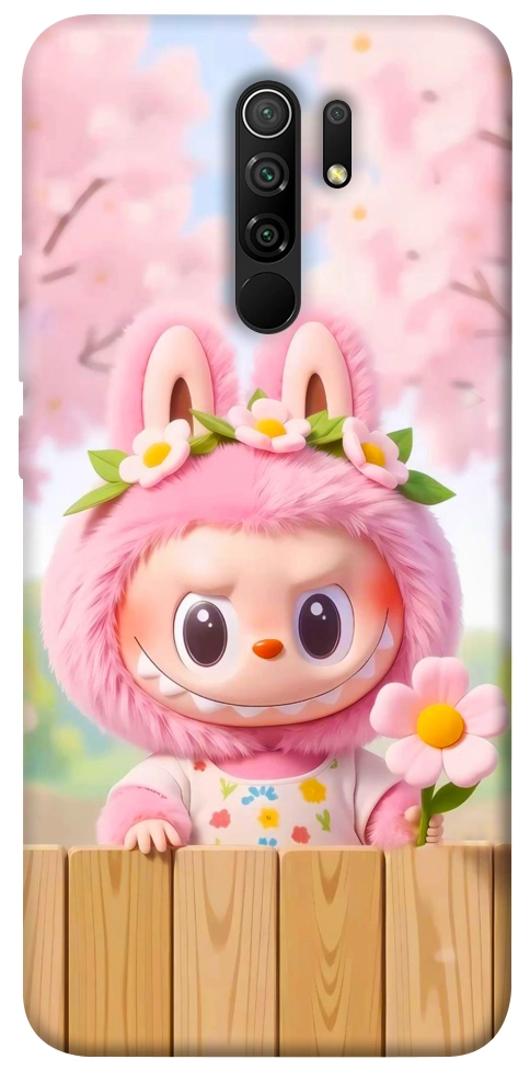 Чохол Labubu flower для Xiaomi Redmi 9