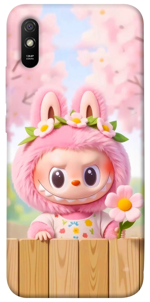 Чохол Labubu flower для Xiaomi Redmi 9A